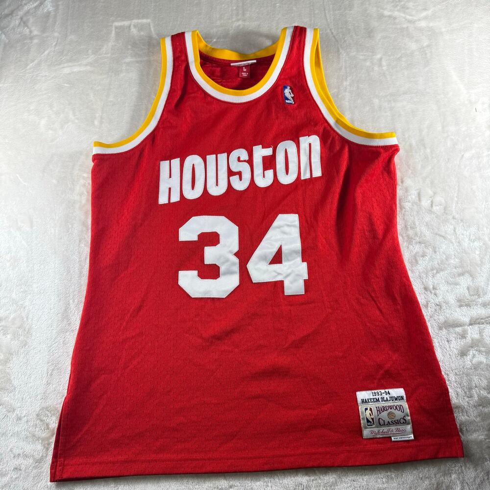 Mitchell & Ness Hakeem Olajuwon Houston Rockets Men's Large Jersey 1993-94
